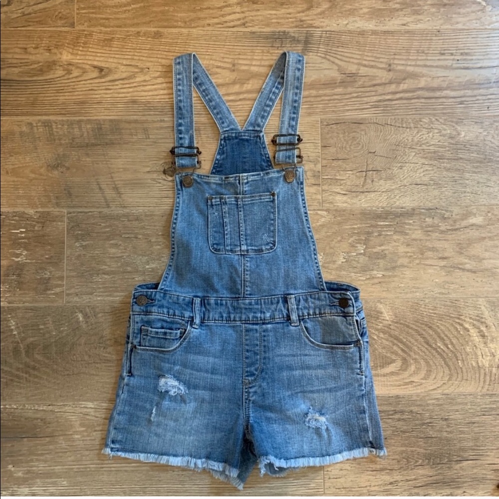 14 girls Blue Jean | denim Bib | Overalls SHORTS